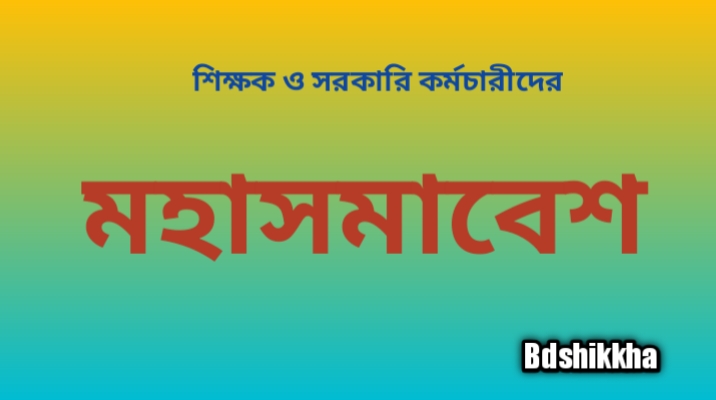 শিক্ষক ও কর্মচারীদের ৭ দফা দাবি আদায়ে ৩ জুন মহাসমাবেশ