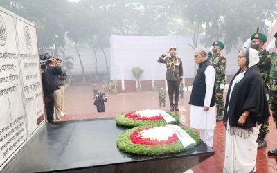 শহীদ বুদ্ধিজীবীদের প্রতি রাষ্ট্রপতি ও প্রধানমন্ত্রীর শ্রদ্ধা